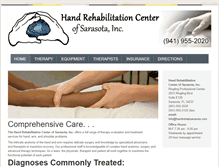 Tablet Screenshot of handrehabsarasota.com